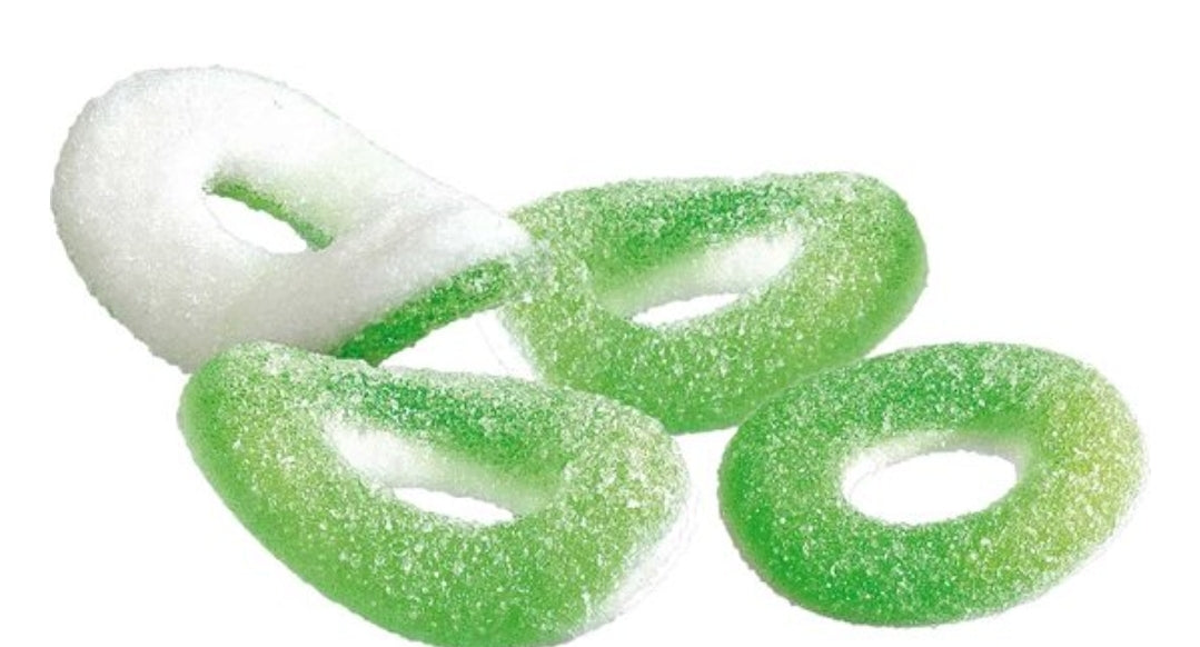 Anneaux pomme acidulé sans gélatine