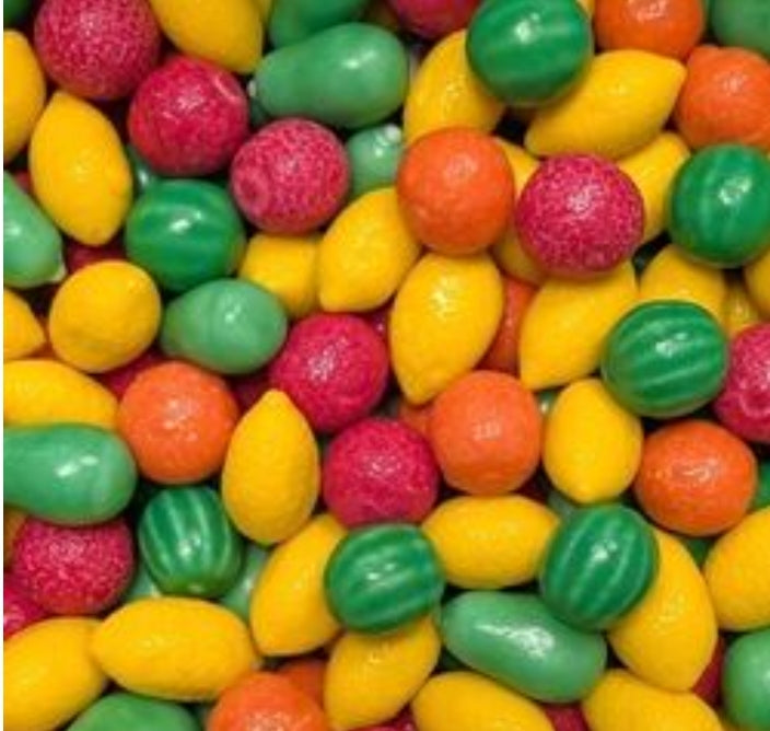 Crazy gummy bubble gum macedoine de fruit