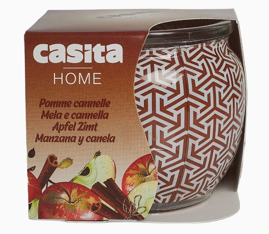 Bougie pot pomme cannelle