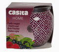 Bougie pot fruits rouges