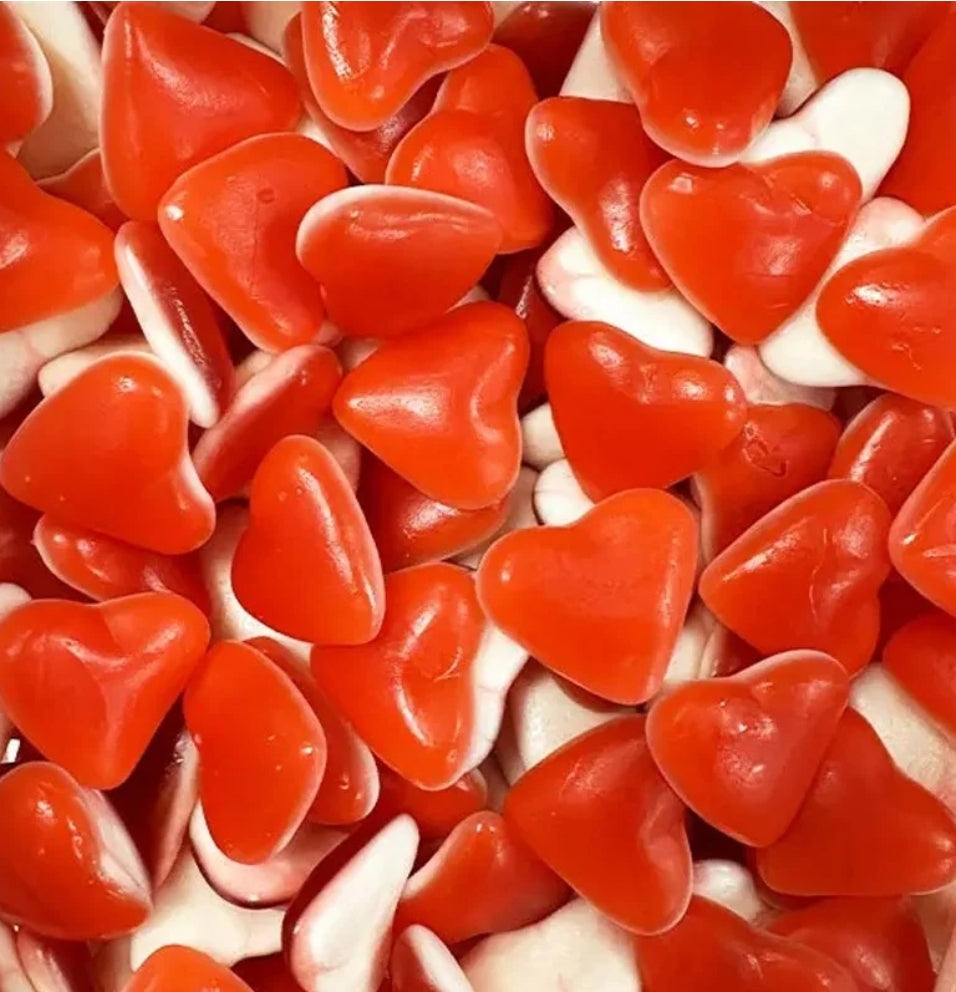 Petit coeur fraise crème sans gélatine 100gr